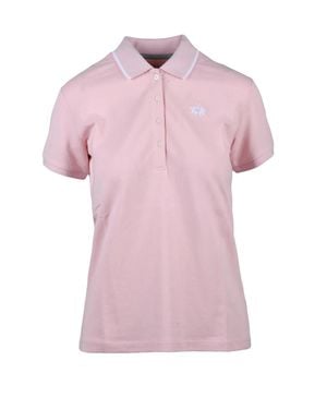 La Martina Ribbed Cotton Polo Shirt - Pink