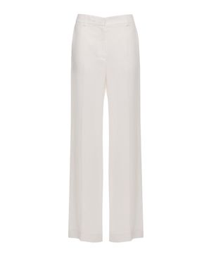Antonelli Robinia Linen-Blend Straight-Leg Pants - White