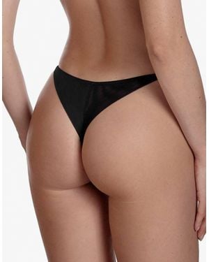 Ajour Minimal Coverage Long Thongs - Brown