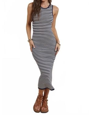 Sadie & Sage Silvia Midi Dress - Blue