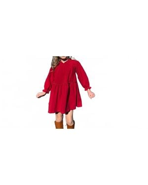 VIGNETTE Girl's Hunter Dress - Red