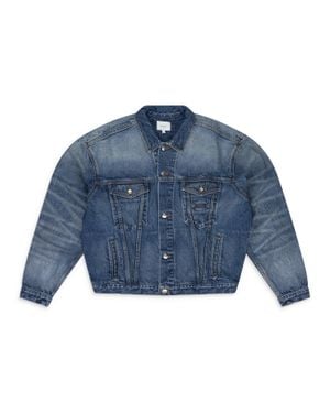 Rhude Oversized Denim Trucker Jacket - Blue