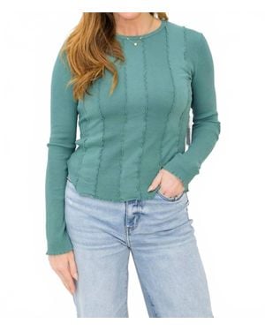 Nation Ltd Nico Seamed Top - Blue