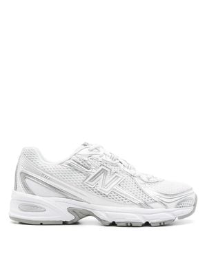 New Balance Breathable Mesh Sneakers With Durable Overlays - White