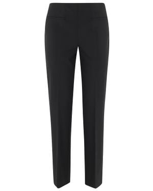 Semicouture Estefania Ruched Side-Draped Polyester-Blend Pants - Black