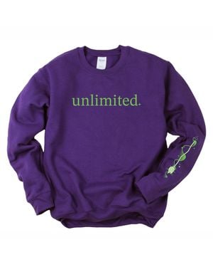 Simply Sage Market Unlimited Broom Front & Full Sleeve Design - Purple