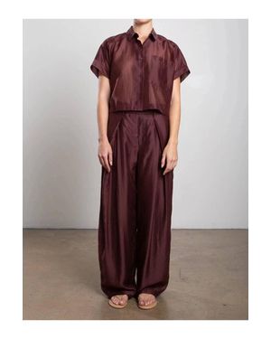 Pharaoh Katia Wide-Leg Pant - Red