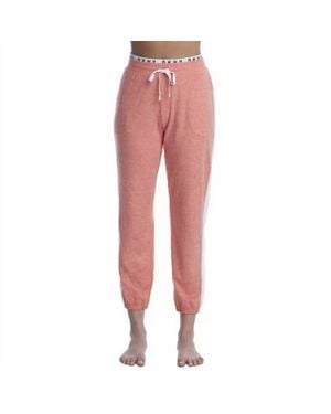 DKNY Sleepwear Technical Jersey Knit Sweatpants - Red