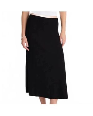 Madewell 90S Style Merino Wool Blend Maxi Skirt - Black