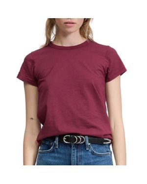 Rag & Bone The Slub Tee - Purple