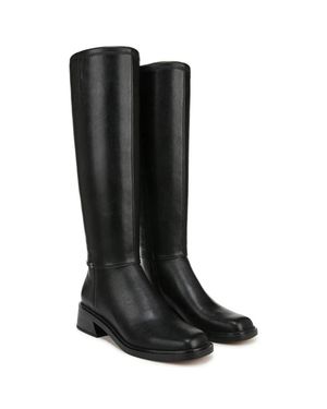Franco Sarto Geralyn Boots Side Zip Block Heel Knee High Hawk3016 - Black