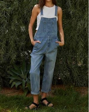 By Together Woven Overalls - Green