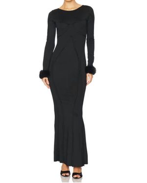 OW Collection Ciara Maxi Dress - Black
