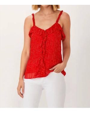 ecru Scarlet Top - Red
