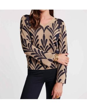 Frances Valentine Dakota Long Sleeve Top - Black