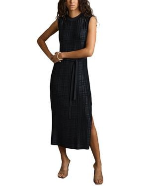 Reiss Jules Pleated Column Dress - Black