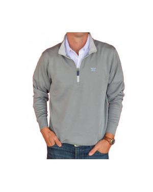 Bald Head Blues Dogwood Quarter Zip Top - Gray