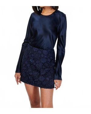 Cami NYC Florcienta Lace Skirt - Blue