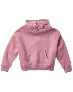 New Balance Fleece Pullover Hoodie - Pink