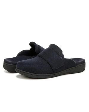 Vionic Gemma Ii J0892F6401 Mule Womensnavy Faux Shearling Slipper Zogg3193 - Black