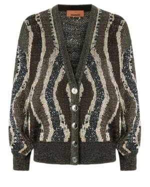 Missoni Lame' Boxy Cardigan - Black