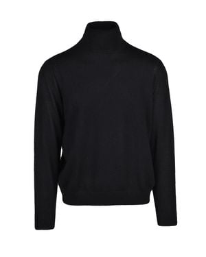 ARMANI EXCHANGE Acrylic Virgin Wool-Blend Crewneck Sweater - Black