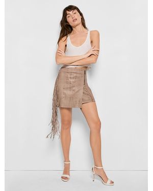 AS by DF One Love Fringe Skirt - White