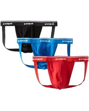 Papi Cotton Jockstrap Briefs - Multicolor