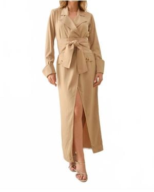 Steffany Milano Rafaela Trench Dress - Natural