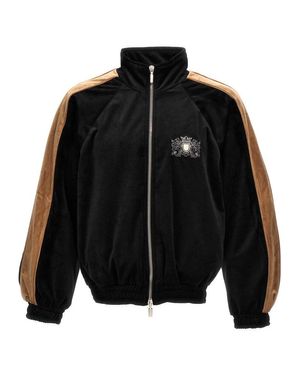 ★送料・関税込み★【Rhude】ジップアップ スウェットシャツ RHUDE スウェットシャツ | ブラック | FARFETCH JP