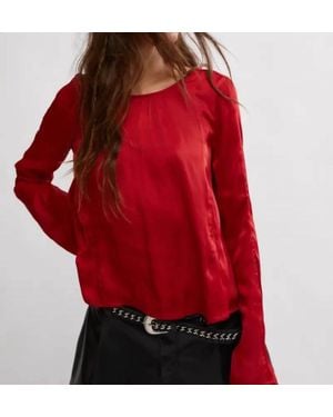 Free People Arabella Blouse - Red