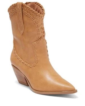 Billini Cazey Pointed-Toe Slip-On Ankle Booties - Brown