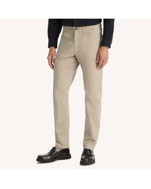 Nautica Stretch Sateen 5-Pocket Pant - Natural