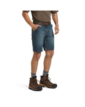 Ariat Rebar Durastretch Phantom Denim Utility Short - Blue