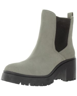 Blondo Leather Lugged Sole Ankle Boots - Black