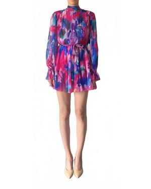 Hemant & Nandita Vesa Dress With Tie Up Belt - Black