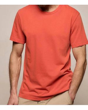 James Perse Short Sleeve Crew Neck Top - Orange