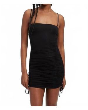 GOOD AMERICAN Ruched Mini Dress - Black