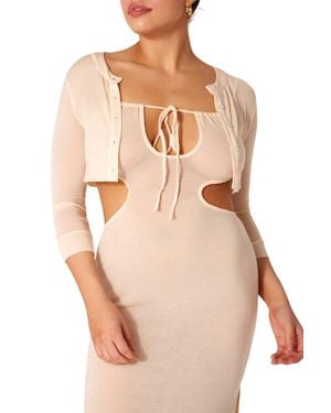 WeWoreWhat Cropped Cardigan - Natural