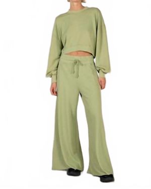 LALAMIA Remy Crewneck Sweatshirt - Green