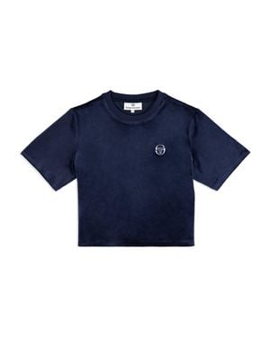 Sergio Tacchini Adele Velour T-Shirt - Blue