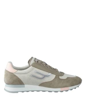 Bally Gavinia Mix Cotton Fabric Low-Top Sneakers, Brand Size 35 Us - Gray