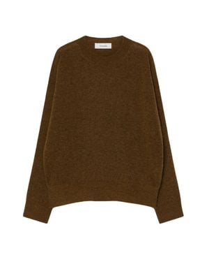 Pomandère Contemporary Baby Alpaca And Wool Blend Sweater - Green