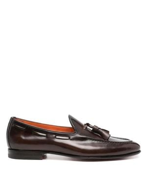 Santoni Moccasin Idiom - Brown