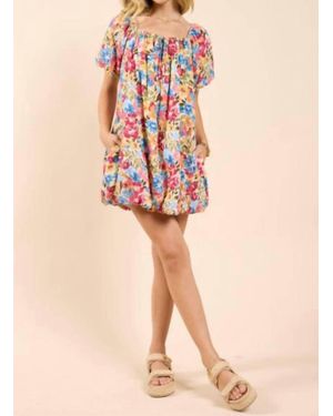 Sadie & Sage Nature's Palette Bubble Dress - Natural