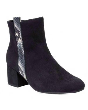 Gabor Snake Trim Bootie - Blue