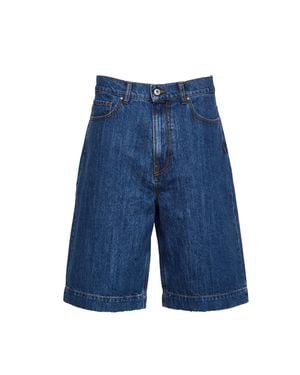 P.A.R.O.S.H. Cojin Denim Shorts - Blue