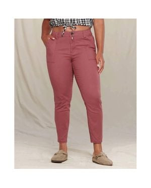 Toad & Co. Earthworks Ankle Pants - Red