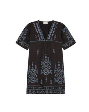 MAISON HOTEL V-Neck Short Dress - Black