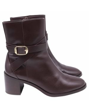 Stuart Weitzman Esme Buckled Ankle Boots - Brown